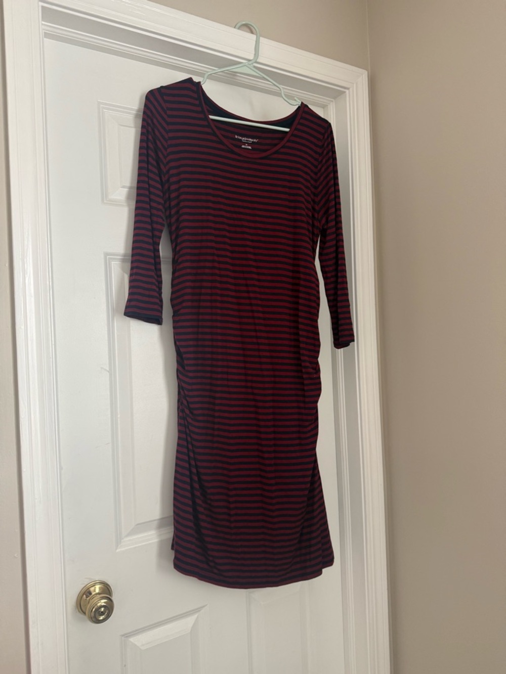 Women’s Long Sleeve Maternity Red Dress Size Medium